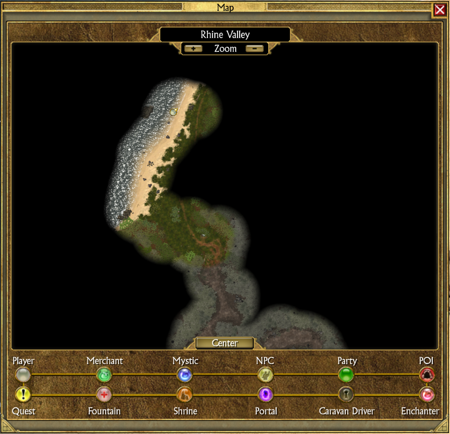 Titan Quest's map